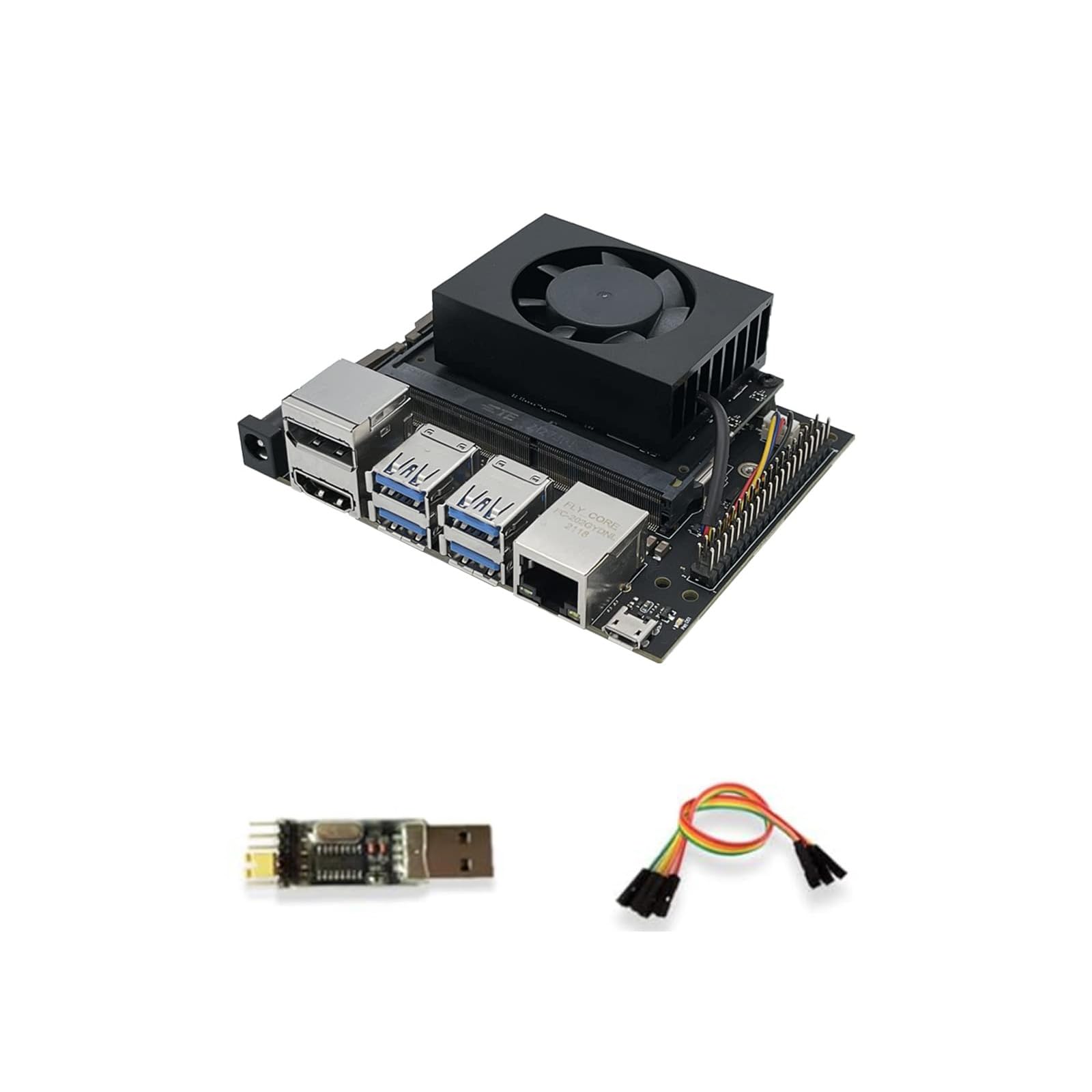  NVIDIA Jetson Nano Kit with SD Slot - Fan Cooling for AI Development
| NVIDIA Jetson Nano SOM 16GB EMMC Kit with SD Slo