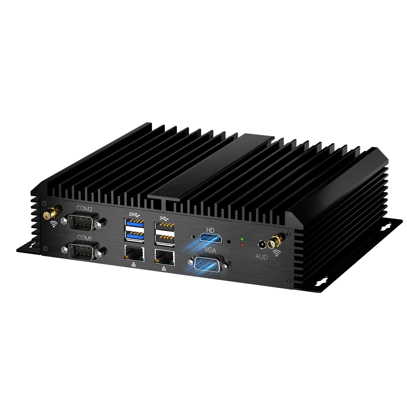  Fanless Industrial Mini PC for Commercial Use with Core i7-8550U 32GB RAM 1TB SSD 4K@60Hz VGA/HDMI WiFi6/BT5.2
| Indust