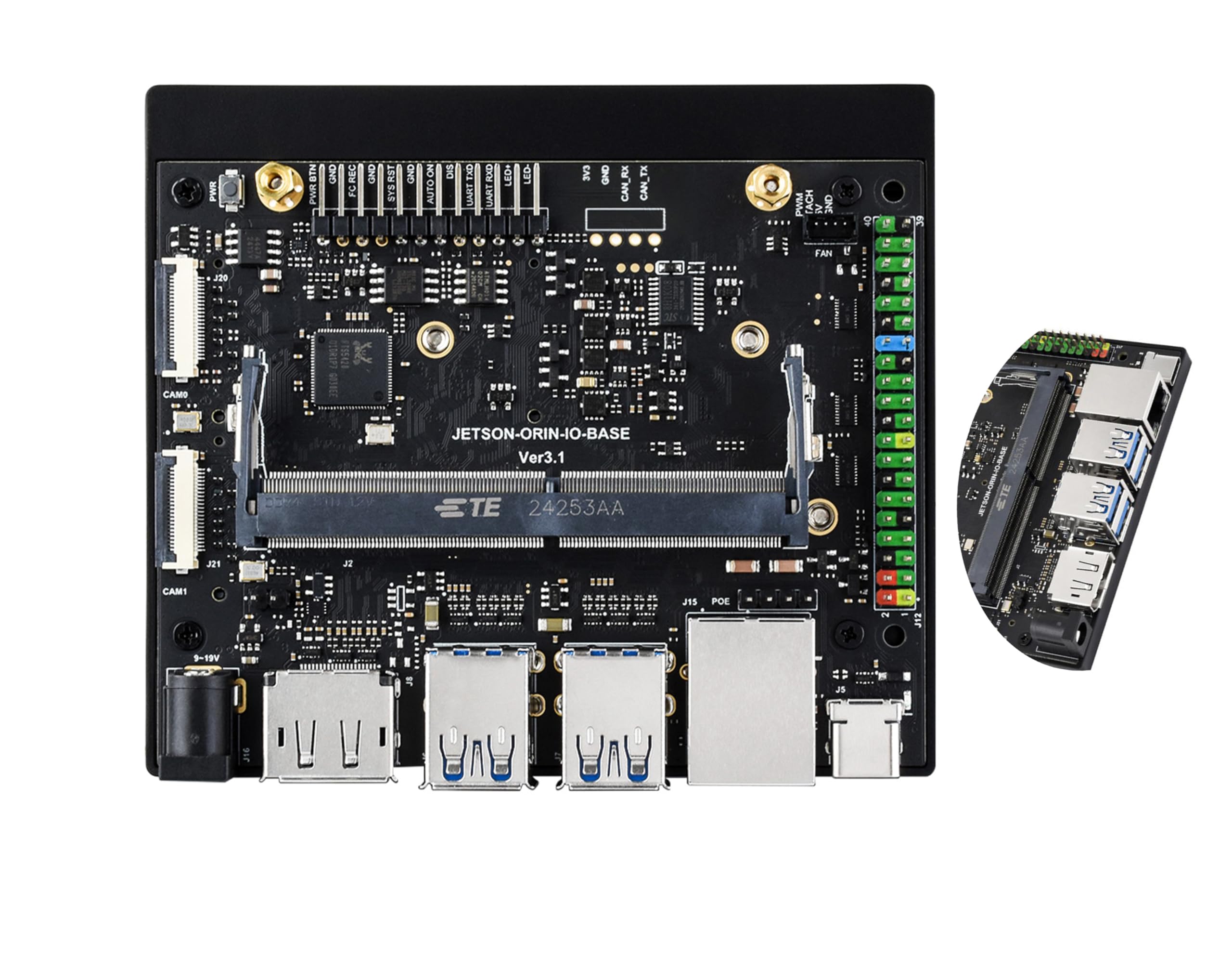  Jetson Orin Nano/NX AI Development Board for AI Enthusiasts with Compatible Interfaces
| Jetson Orin Nano/NX AI Module 